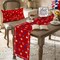 Star Stripe 4th of July Table Runner,Patriotic Memorial Day Kitchen Dining Table Decoration for Home Party Decor 13x72 Inch Red White and Blue